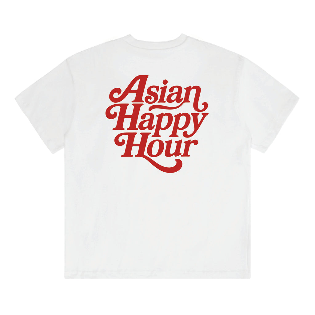 Asian Happy Hour Staple Tee | White