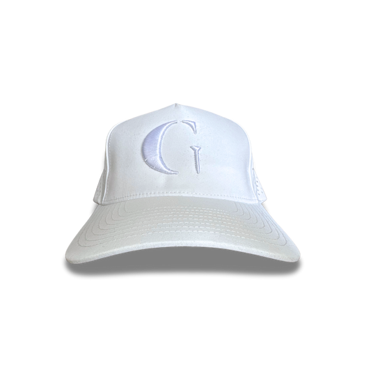 007. WATER REPELLENT MULTI-LOGO TRUCKER | White